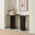 Sutton Black Veneer Wood Console Table