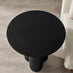 Sutton Black Veneer Wood Round Side Table