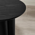 Sutton Black Veneer Wood Round Side Table