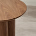 Sutton Walnut Veneer Wood Round Side Table
