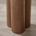 Sutton Walnut Veneer Wood Round Side Table