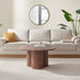 Sutton Round Walnut Veneer Wood Coffee Table