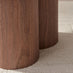 Sutton Round Walnut Veneer Wood Coffee Table