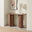 Sutton Walnut Veneer Wood Console Table