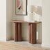 Sutton Walnut Veneer Wood Console Table