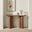 Sutton Walnut Veneer Wood Console Table