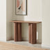Sutton Walnut Veneer Wood Console Table