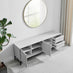 Svit Off White 2 Door and 2 Drawer Storage TV Stand