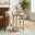 Tacoma Round White Oak Wood Side Table