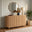 Tam Oak Wood Effect 2 Door Large Sideboard