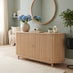 Tam Oak Wood Effect 2 Door Large Sideboard