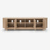 Tam Oak Wood Effect 4 Door Large Storage TV Stand