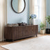 Tam Walnut Wood Effect 4 Door Large Storage TV Stand