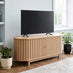 Tam Oak Wood Effect 2 Door Storage TV Stand