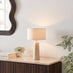 Teresia Travertine Stone Table Lamp