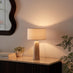 Teresia Travertine Stone Table Lamp