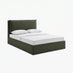 Tilly Green Fabric Ottoman Double Bed Frame
