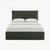 Tilly Green Fabric Ottoman Double Bed Frame