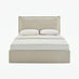 Tilly Cream & Bronze Fabric Ottoman King Size Bed Frame