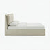 Tilly Cream & Bronze Fabric Ottoman King Size Bed Frame