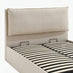 Tilly Cream & Bronze Fabric Ottoman King Size Bed Frame