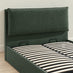 Tilly Green Fabric Ottoman King Size Bed Frame