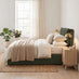 Tilly Green Fabric Ottoman King Size Bed Frame