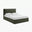 Tilly Green Fabric Ottoman King Size Bed Frame