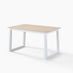 Tobermory Rectangular Whitewash & White Wood 4-6 Seater Dining Table