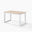 Tobermory Rectangular Whitewash & White Wood 4-6 Seater Dining Table