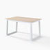 Tobermory Rectangular Whitewash & White Wood 4-6 Seater Dining Table