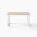 Tobermory Rectangular Whitewash & White Wood 4-6 Seater Dining Table
