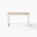 Tobermory Rectangular Whitewash & White Wood 4-6 Seater Dining Table