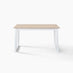 Tobermory Whitewashed Wood Dining Table & 2 Benches