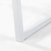 Tobermory Whitewashed Wood Dining Table & 2 Benches