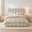 Trifle Beige Boucle Fabric Ottoman Double Bed Frame