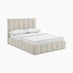 Trifle Beige Boucle Fabric Ottoman Double Bed Frame