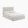 Trifle Beige Boucle Fabric Ottoman Double Bed Frame