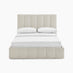 Trifle Beige Boucle Fabric Ottoman Double Bed Frame