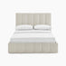 Trifle Beige Boucle Fabric Ottoman Double Bed Frame