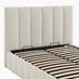 Trifle Beige Boucle Fabric Ottoman Double Bed Frame