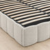 Trifle Taupe Velvet Ottoman Double Bed Frame
