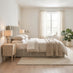 Trifle Taupe Velvet Ottoman Double Bed Frame