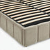 Trifle Taupe Velvet Ottoman Double Bed Frame