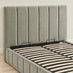 Trifle Beige Boucle Fabric Ottoman King Size Bed Frame