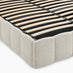 Trifle Beige Boucle Fabric Ottoman King Size Bed Frame