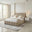 Trifle Taupe Velvet Ottoman King Size Bed Frame