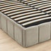 Trifle Taupe Velvet Ottoman King Size Bed Frame