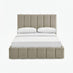 Trifle Taupe Velvet Ottoman King Size Bed Frame