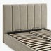 Trifle Taupe Velvet Ottoman King Size Bed Frame